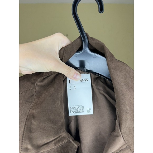 Fridge Trimmed Jacket H&M Size S Color Brown - Picture 4 of 4
